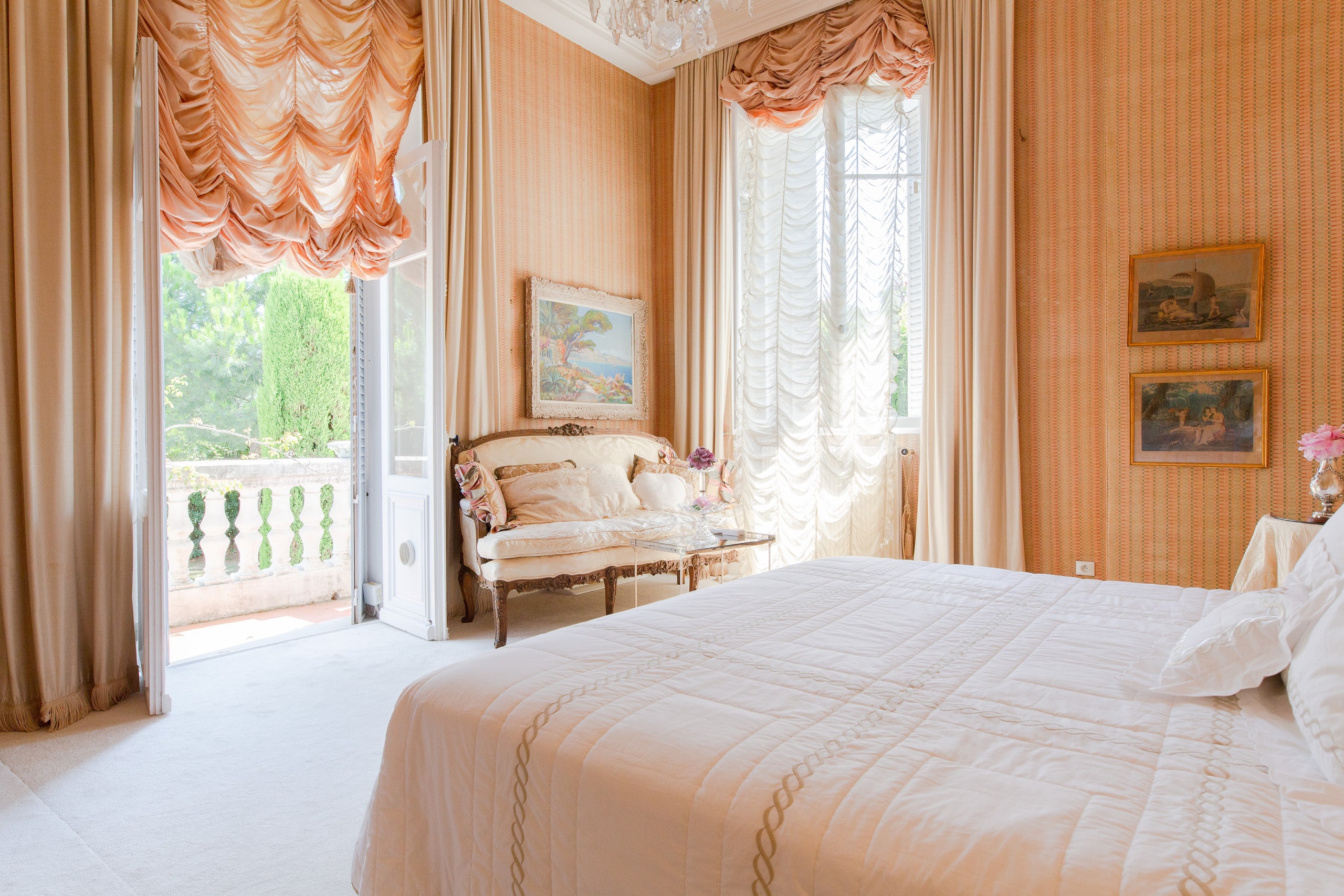 Bedroom 1 with balcony doors